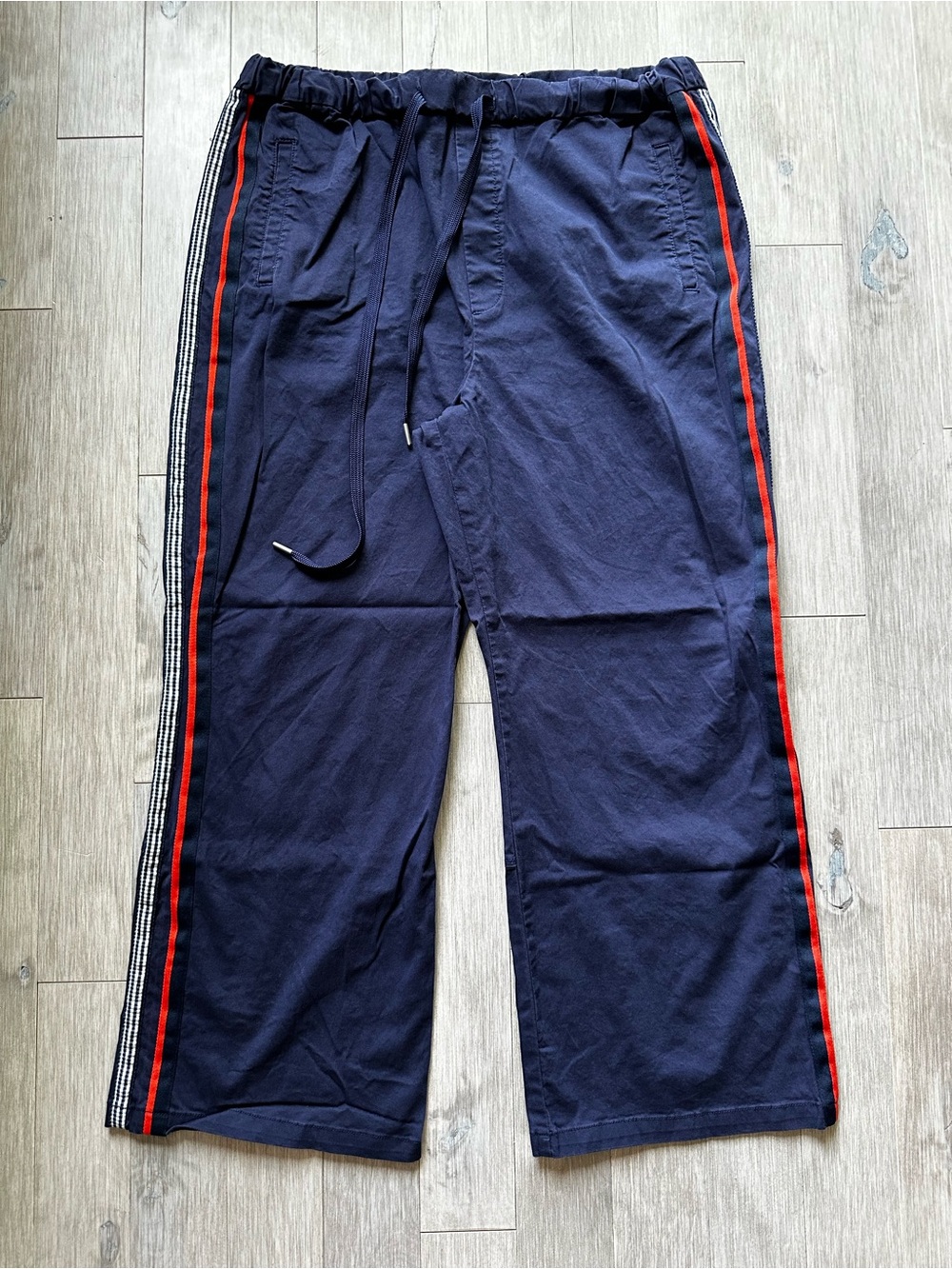 Maeve Anthropologie Navy Blue Casual Pant Track Pants Size Large